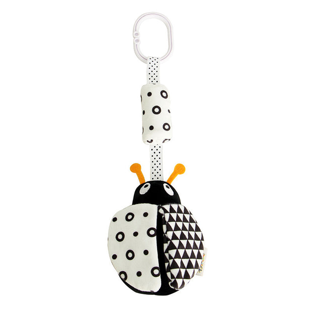 Toy Animal Baby Carriage Pendant Rattle Black and White Bed Bell