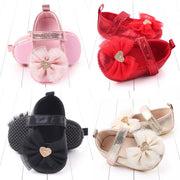 Bow girl baby princess shoes