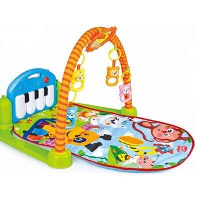 Baby fitness frame pedal piano play blanket