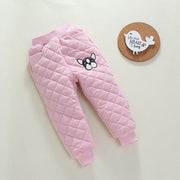 Girls Thick Cotton Pants Winter Warm Leggings