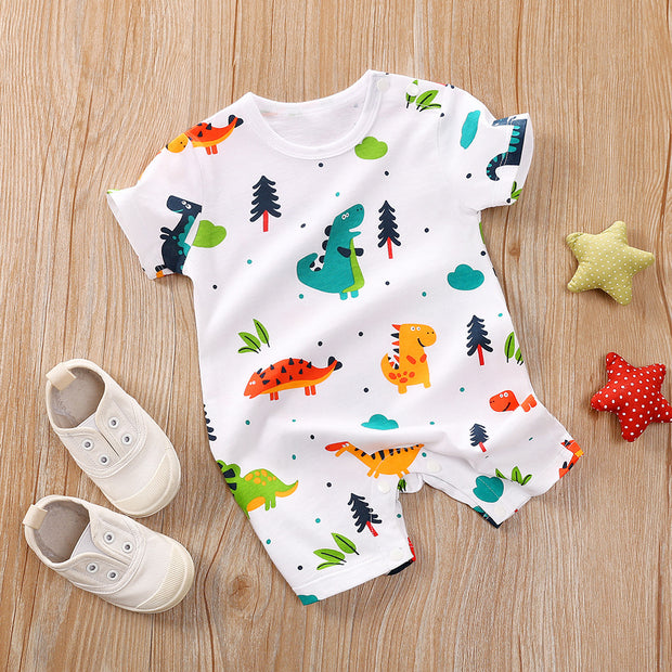 Full-print Baby Short-sleeved Romper Romper