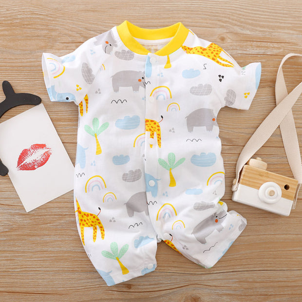 Full-print Baby Short-sleeved Romper Romper