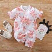 Full-print Baby Short-sleeved Romper Romper