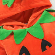 Halloween Pumpkin Suit Long Sleeve One-piece Romper