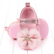 Bow girl baby princess shoes