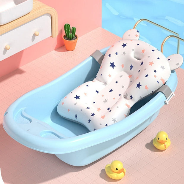 Net Sponge Baby Bathtubs Non-slip Mat Bath Bracket