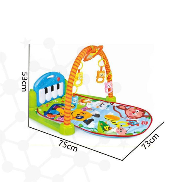 Baby fitness frame pedal piano play blanket