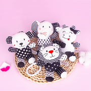 Toy Animal Baby Carriage Pendant Rattle Black and White Bed Bell