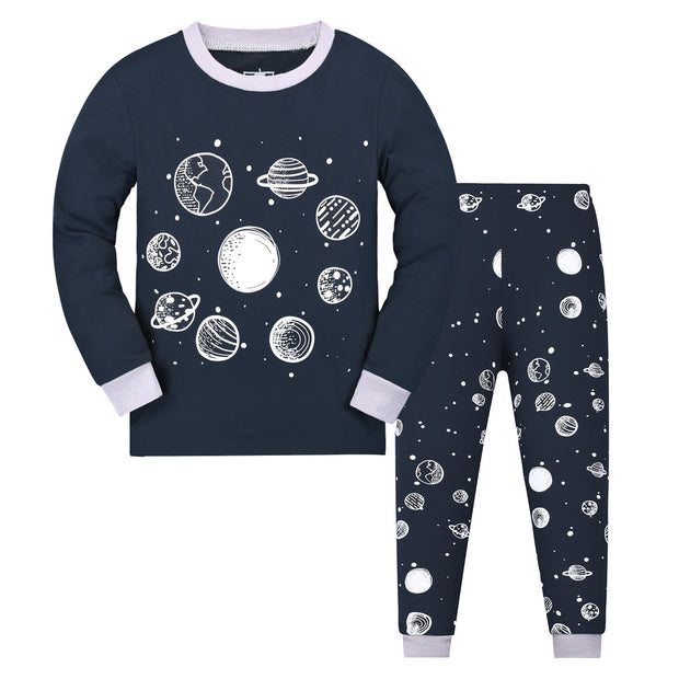 Boys And Girls Long Sleeve Trousers Homewear Children's Pajama Set