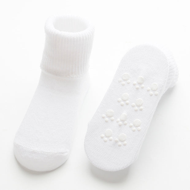 Autumn and winter thick warm baby socks double needle cotton socks relent in tube of 0-1-3 years old children socks