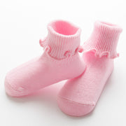 Autumn and winter thick warm baby socks double needle cotton socks relent in tube of 0-1-3 years old children socks