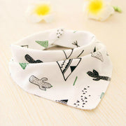 Baby Bibs Waterproof Triangle Cotton Cartoon Child Baberos Bandana Bibs Dribble Bibs Newborn Slabber Absorbent Cloth