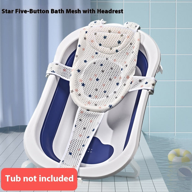 Net Sponge Baby Bathtubs Non-slip Mat Bath Bracket