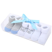 Cute Cartoon Solid Color Polka Dot Letters Striped Bow Baby Socks Set