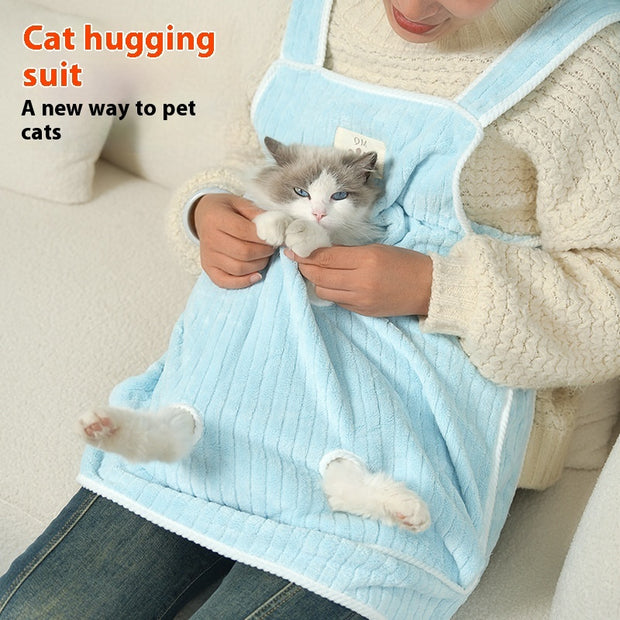 Cat Petting Apron Holding Cat Overclothes Pets Immunity Lint Pet Products