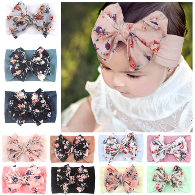 Children's Baby Elastic Bow Nylon Headband