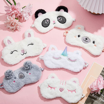 Cartoon Cute Plush Sleeping Eye Mask