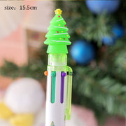 Cute Six-color Santa Claus Christmas Cartoon Ballpoint Pen