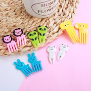 Plastic Bento Decoration Sign Fruit Fork