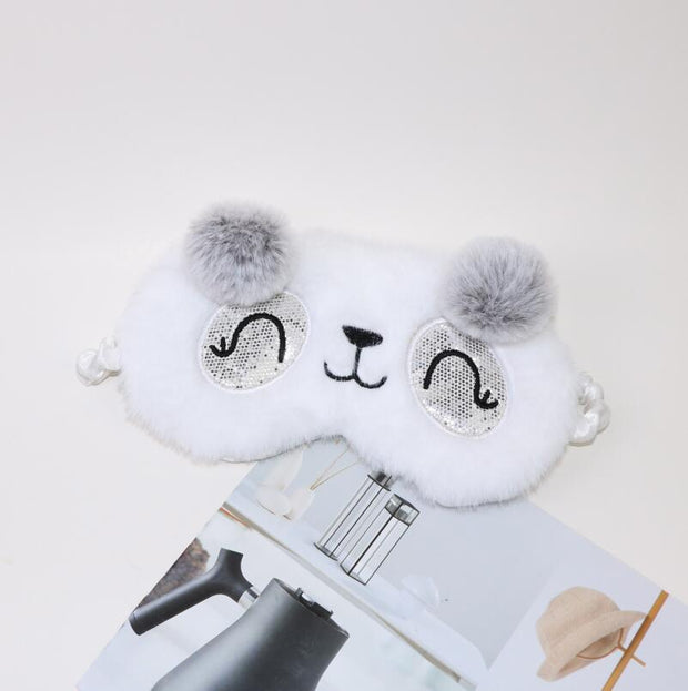 Cartoon Cute Plush Sleeping Eye Mask